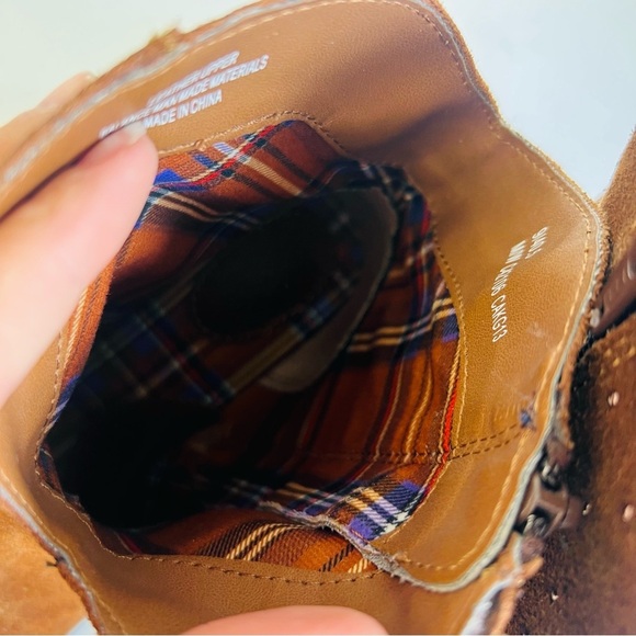 Boc Embellished Ankle Western Suede Boots 9 - Picture 11 of 12